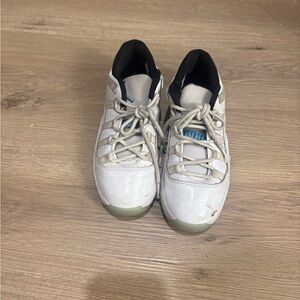 Youth Jordan 11 White Sneakers size 2